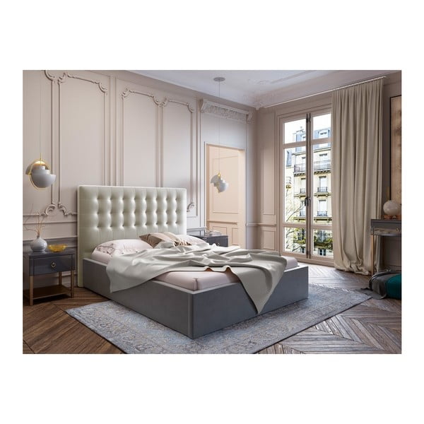 Bež žametno vzglavje Windsor & Co Sofas Athena, 200 x 120 cm-image-3