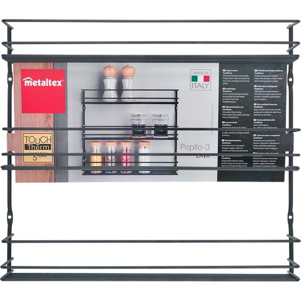 Stenski organizator za začimbe iz nerjavečega jekla Pepito – Metaltex-image-2