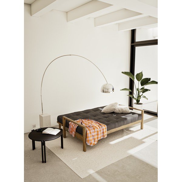 Črna okrogla mizica iz masivnega bora ø 60 cm Sticks – Karup Design-image-4