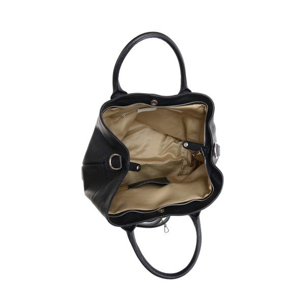 Črna usnjena torbica Isabella Rhea-image-4