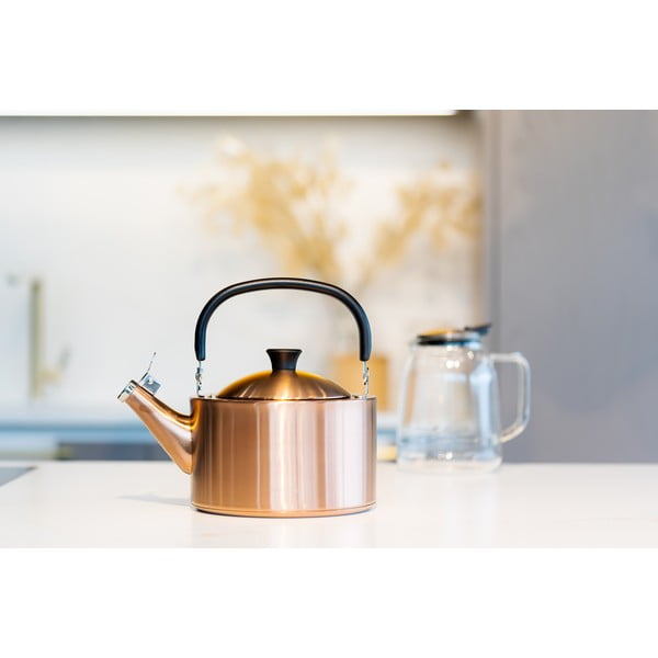 Čajnik iz nerjavečega jekla bakrene barve 1,5 l Diamante - Vialli Design-image-4