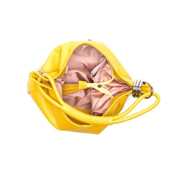 Usnjena torbica Hobo, rumena-image-4