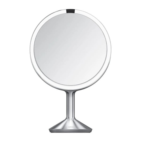 Kozmetično ogledalo z lučjo/povečevalno (5x) ø 25 cm Sensor Trio Max – simplehuman