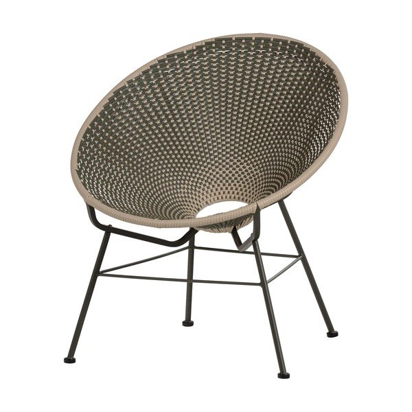 Zelen vrtni fotelj iz umetnega ratana Kazoun – WOOOD