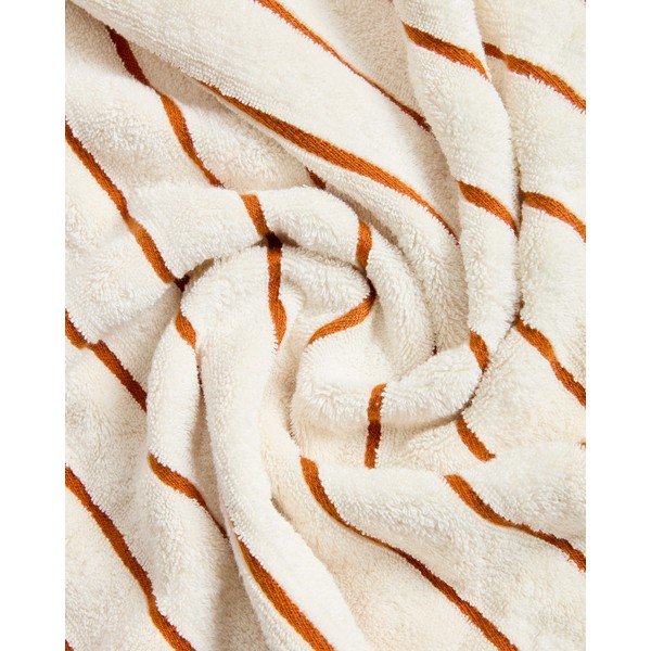 Oranžna/bež frotirna bombažna brisača 50x90 cm Dorane – Kave Home-image-3