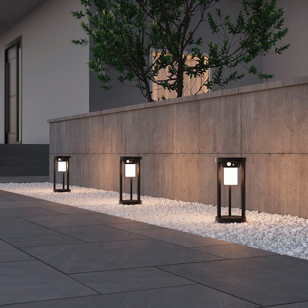 LED Zunanja svetilka s senzorjem gibanja (višina 25 cm) Carmo - Trio-image-1