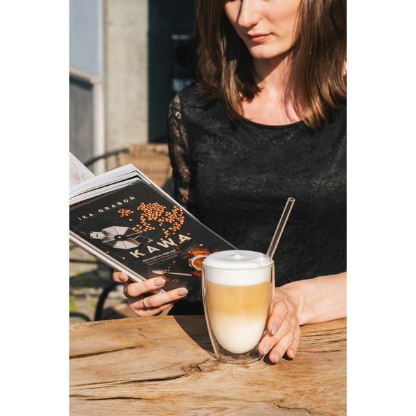 Steklene skodelice v kompletu z dvojno steno za latte 6 ks 350 ml – Vialli Design-image-4