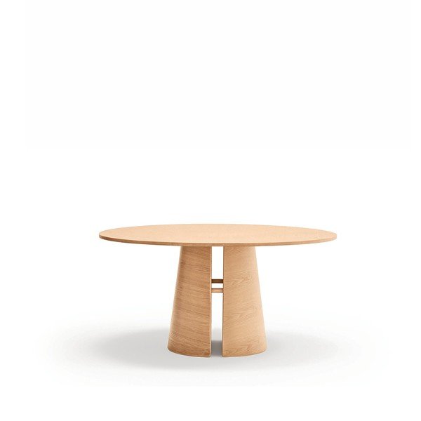 Okrogla jedilna miza v jesenovem dekorju ø 157 cm Cep – Teulat