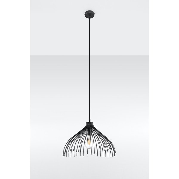 Črna viseča svetilka Sollux Umea-image-1