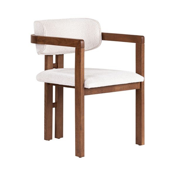 Bel jedilni stol z nasloni za roke Toscana – Kalune Design