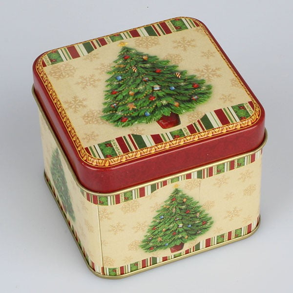 Kovinska škatla z drevesom Dakls