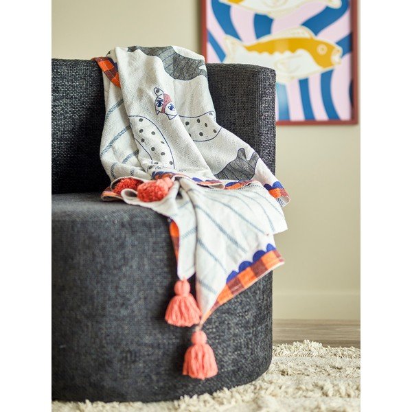 Odeja iz mešanice bombaža 130x155 cm Missy – Bloomingville-image-1