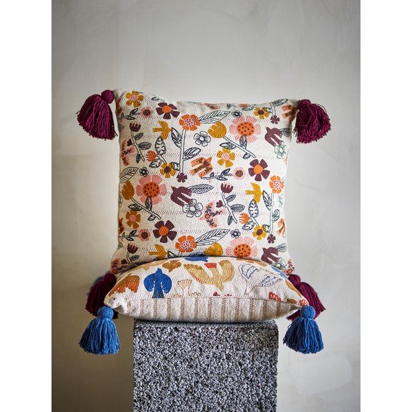 Okrasna blazina iz mešanice bombaža 45x45 cm Vivielle – Bloomingville-image-1