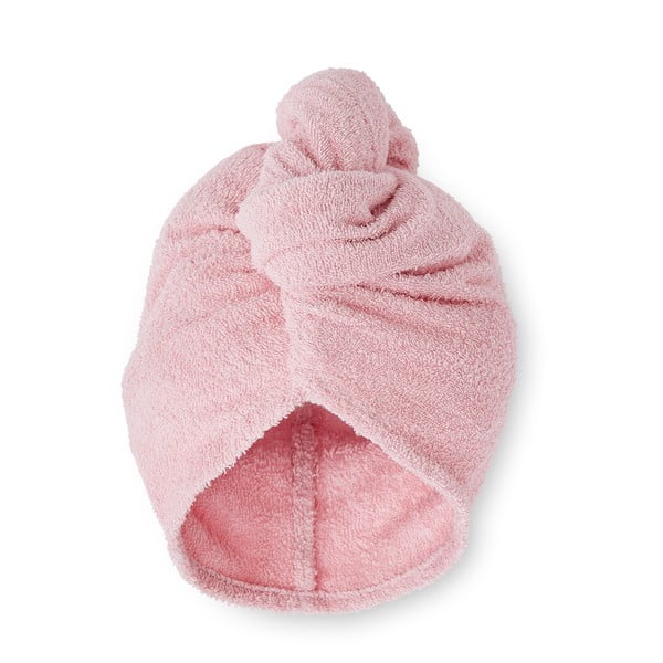 Rožnate hitro sušeče bombažne brisače za lase v kompletu 2 ks 20x13 cm Quick Dry – Catherine Lansfield