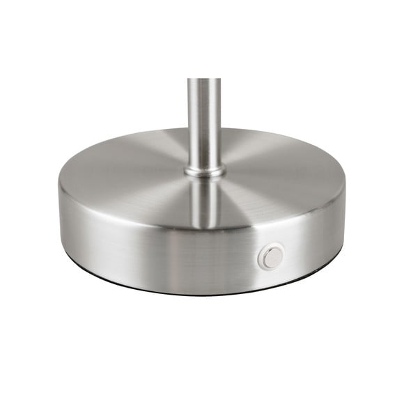 LED zatemnitvena namizna svetilka v srebrni barvi (višina 30 cm) Jeff – Reality-image-3