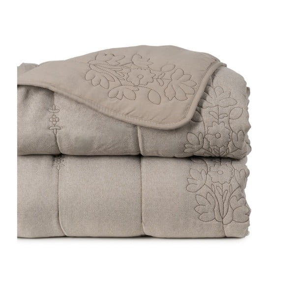 Sivorjavo prešito pregrinjalo 240x260 cm – Ixia