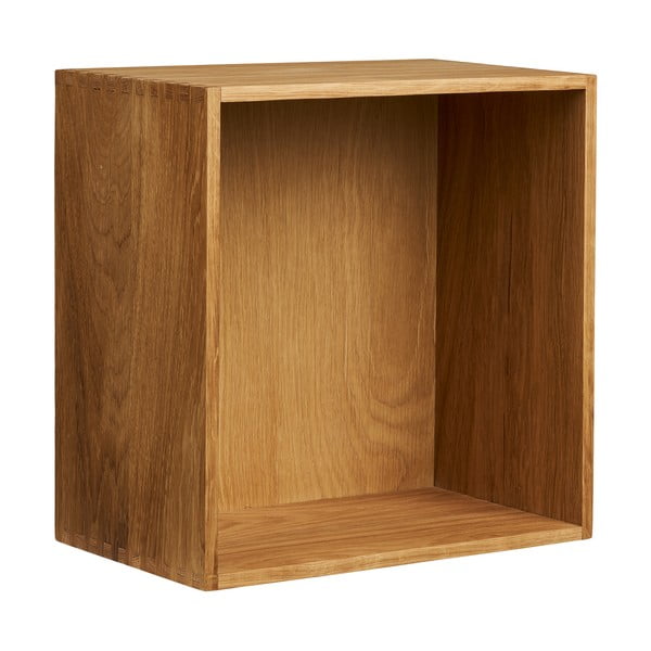 Večnivojska polica iz masivnega hrasta v naravni barvi 18 cm Townsville – House Nordic-image-2