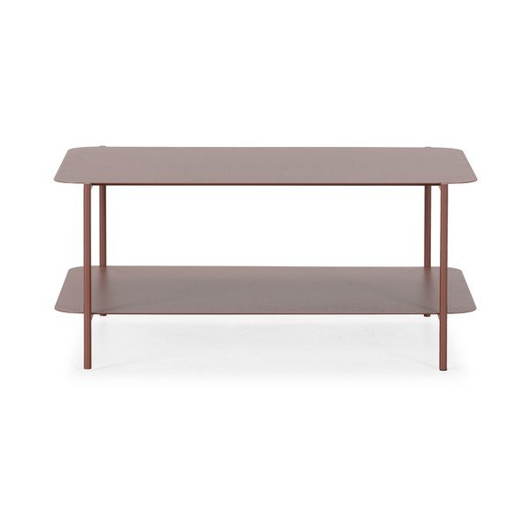 Kovinska klubska mizica v barvi terakote 58x90 cm Beatrix – MOME-image-3