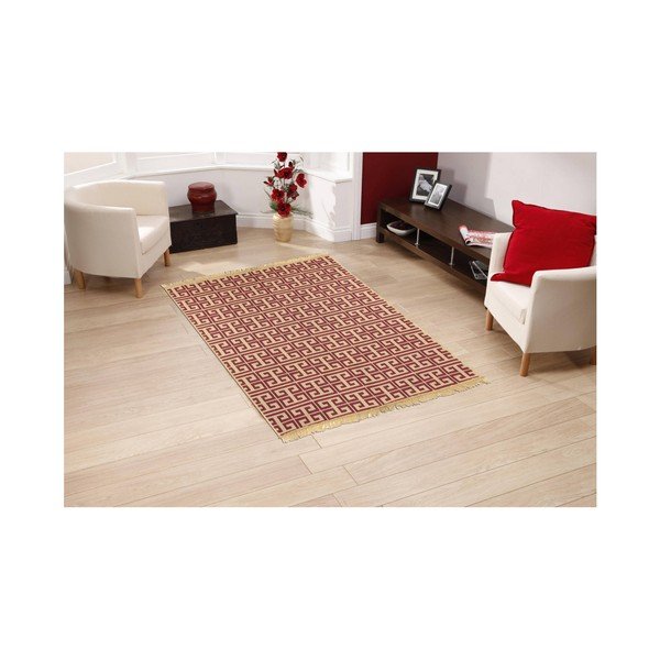 Rdeča preproga Ya Rugs Claret Red, 80 x 150 cm-image-1