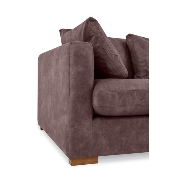 Temno rjava sedežna garnitura 220 cm Comfy – Scandic-image-4