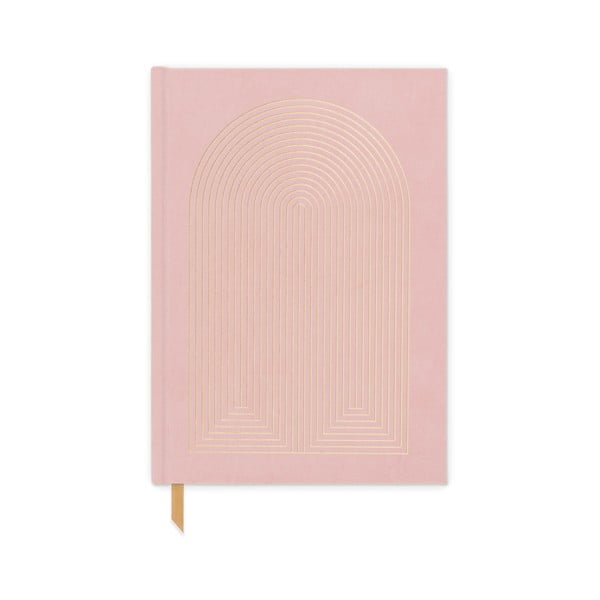 A5 nedatiran dnevnik 192 strani Dusty Pink – DesignWorks Ink