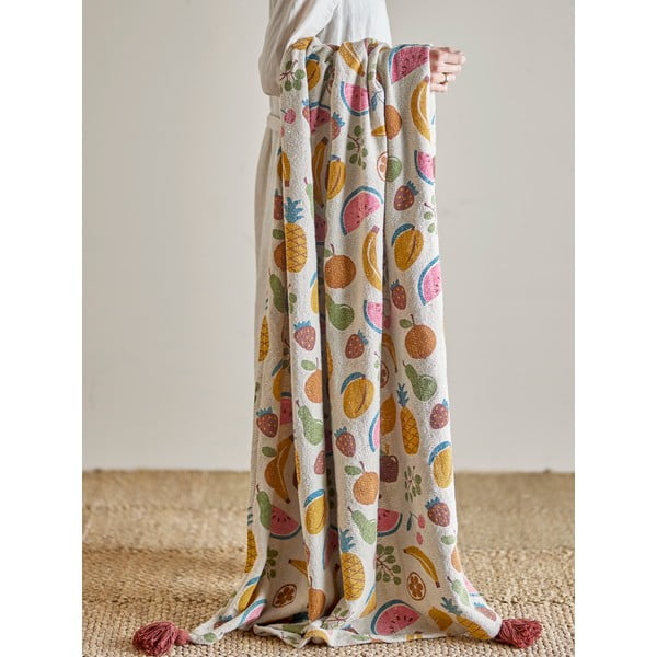 Otroška odeja iz recikliranega bombaža 130x160 cm Fruitta – Bloomingville Mini-image-3