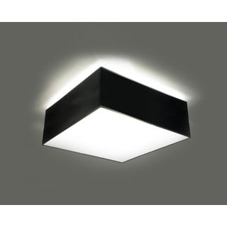 Črna stropna svetilka 25x25 cm Mitra – Nice Lamps