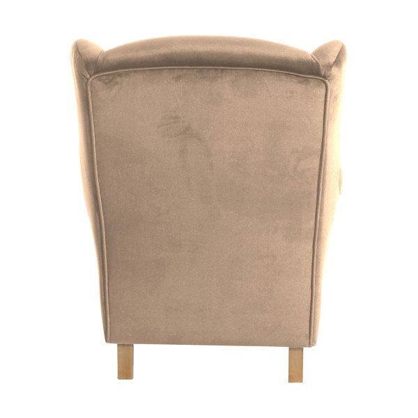 Rjav fotelj Max Winzer Lorris Velur Sand-image-4
