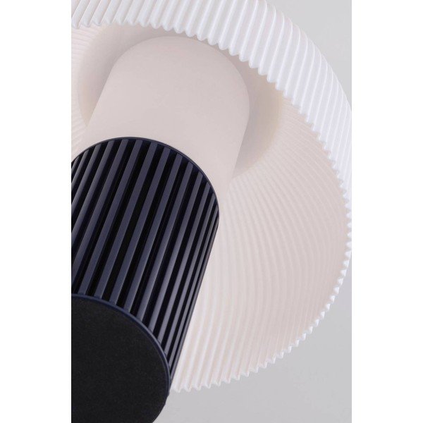 Bela/modra plastična namizna svetilka (višina 29 cm) Maya – Jotex-image-3
