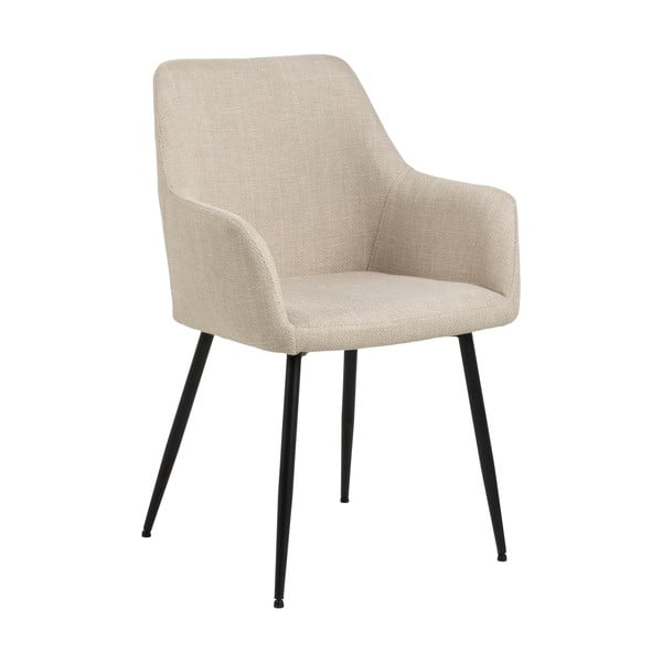 Bež oblazinjeni jedilni stoli v kompletu z nasloni za roke 2 ks Lizzy – Actona