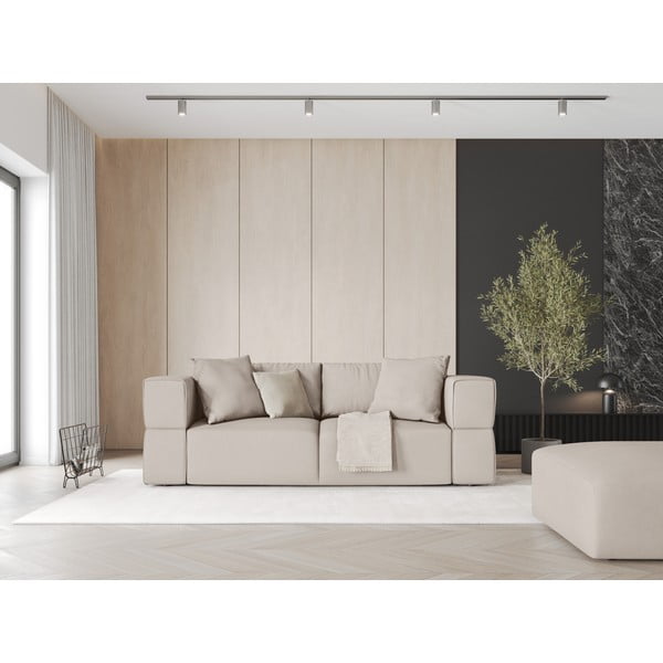 Bež sedežna garnitura 214 cm Esther – Milo Casa-image-1