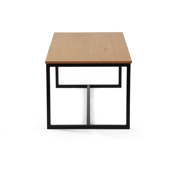 Klubska mizica v hrastovem dekorju v naravni barvi 47x90 cm Norden – Bonami Essentials-image-3