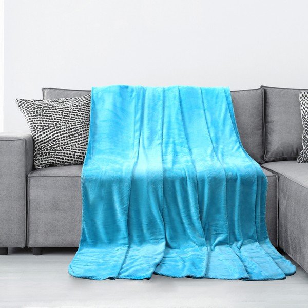 Turkizna odeja iz mikrovlaken AmeliaHome Tyler, 170 x 210 cm-image-1