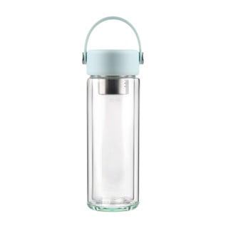 Mentolno zelena steklena steklenica za vodo 350 ml Fuori – Vialli Design
