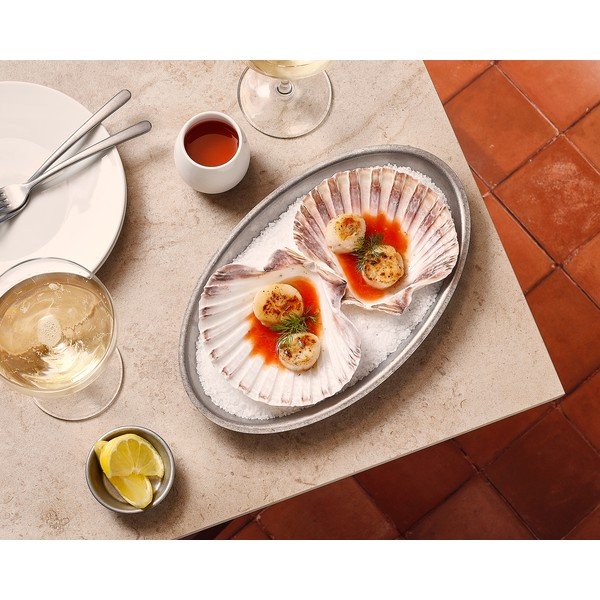 Servirni pladenj iz nerjavečega jekla 18,5x30 cm Serve – BonBistro-image-1