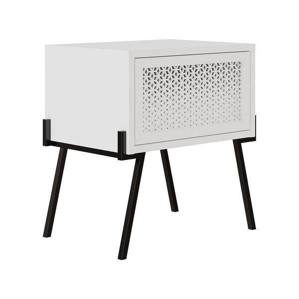 Bela nočna omarica Naive – Kalune Design