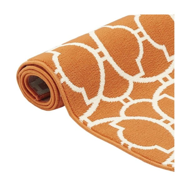 Oranžna zunanja preproga Floorita Interlaced, 133 x 190 cm-image-3