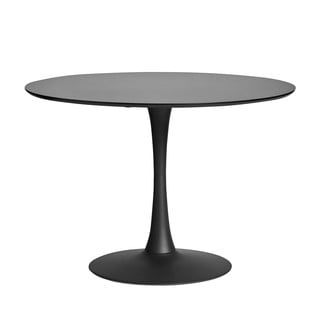 Okrogla črna jedilna miza Marckeric Oda, ⌀ 110 cm