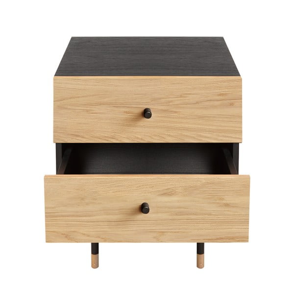 Nočna omarica v hrastovem dekorju v naravni barvi Jugend – Woodman-image-2