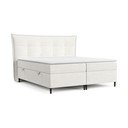 Kremno bela boxspring postelja s prostorom za shranjevanje 180x200 cm Sinai – Maison de Rêve