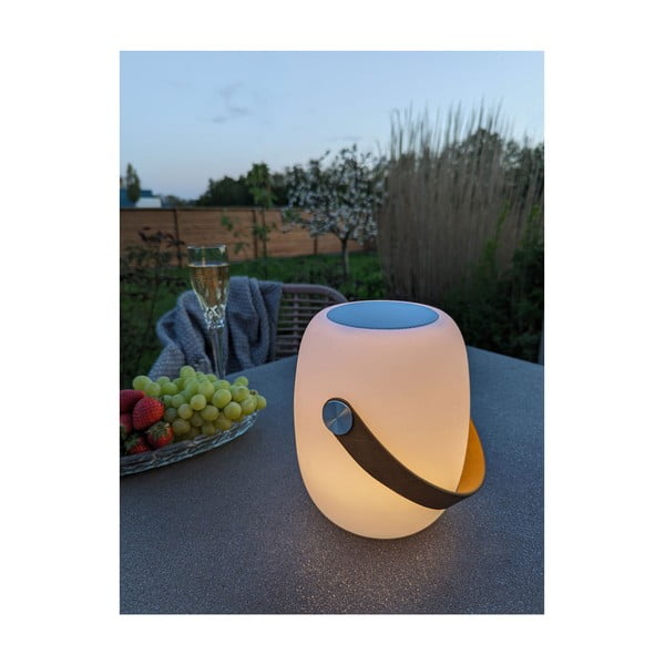 LED prenosljiva zunanja svetilka s časovnikom in zvočnikom na USB ø 18 cm Cardiff – House Nordic-image-2