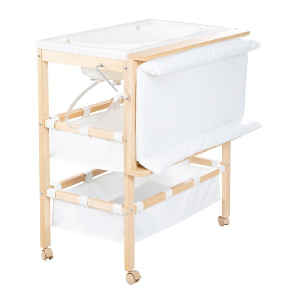 Bela/naravna previjalna miza v dekorju breze Baby Pool – Roba-image-3