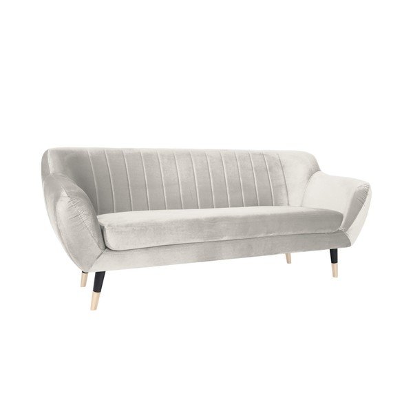 Krem kavč s črnimi nogami Mazzini Sofas Benito, 188 cm-image-2