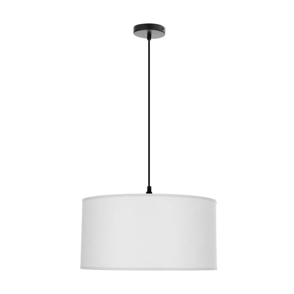 Bela viseča svetilka s tekstilnim senčilom ø 40 cm Shanti – Candellux Lighting