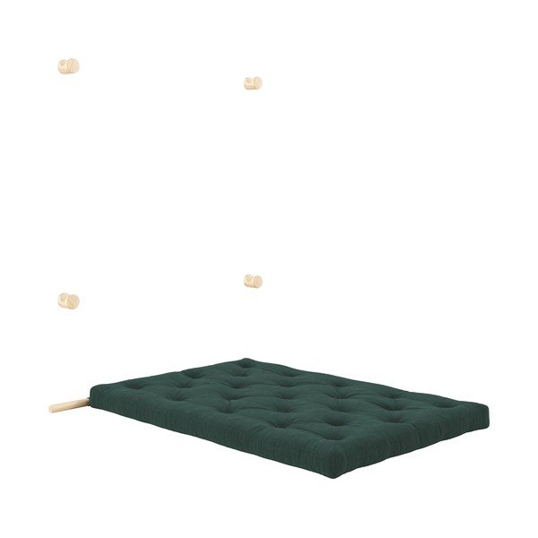 Temno zelena raztegljiva sedežna garnitura iz rebrastega žameta 135 cm Hooked – Karup Design-image-4