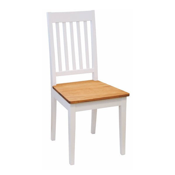 Bel jedilni stol iz brezovega lesa s hrastovim sedežem Rowico Ella