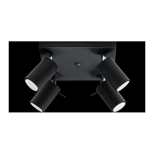 Črna stropna svetilka Sollux Etna-image-2