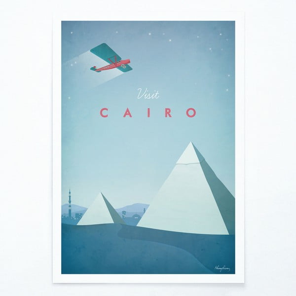 Plakat Travelposter Cairo, 30 x 40 cm