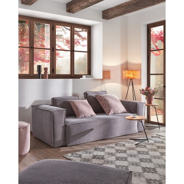 Svetlo siv tabure Kave Home Blok-image-4