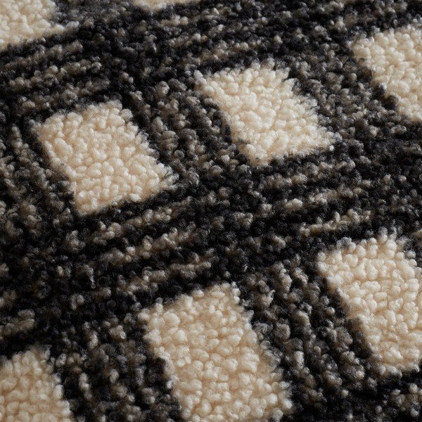 Črna/kremno bela posteljnina za zakonsko posteljo iz mikropliša 200x200 cm Cosy Borg Sherpa – Catherine Lansfield-image-3